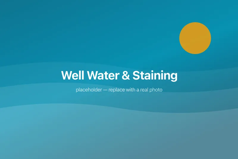 Brown metal staining on pool plaster