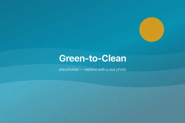 A pool part-way through green-to-clean recovery