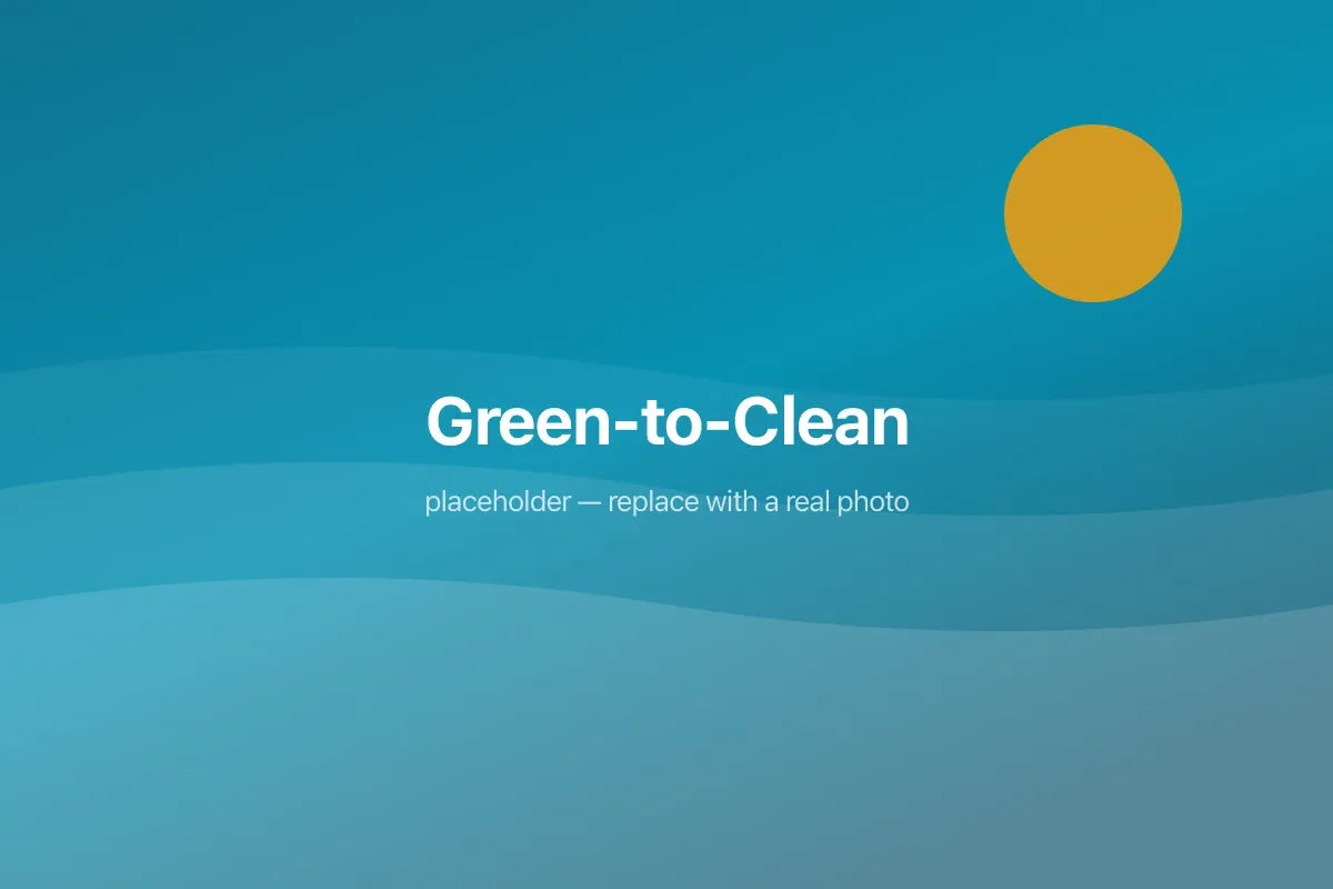 A pool part-way through green-to-clean recovery
