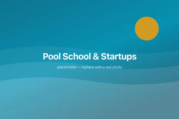 Pool equipment being explained to a new owner