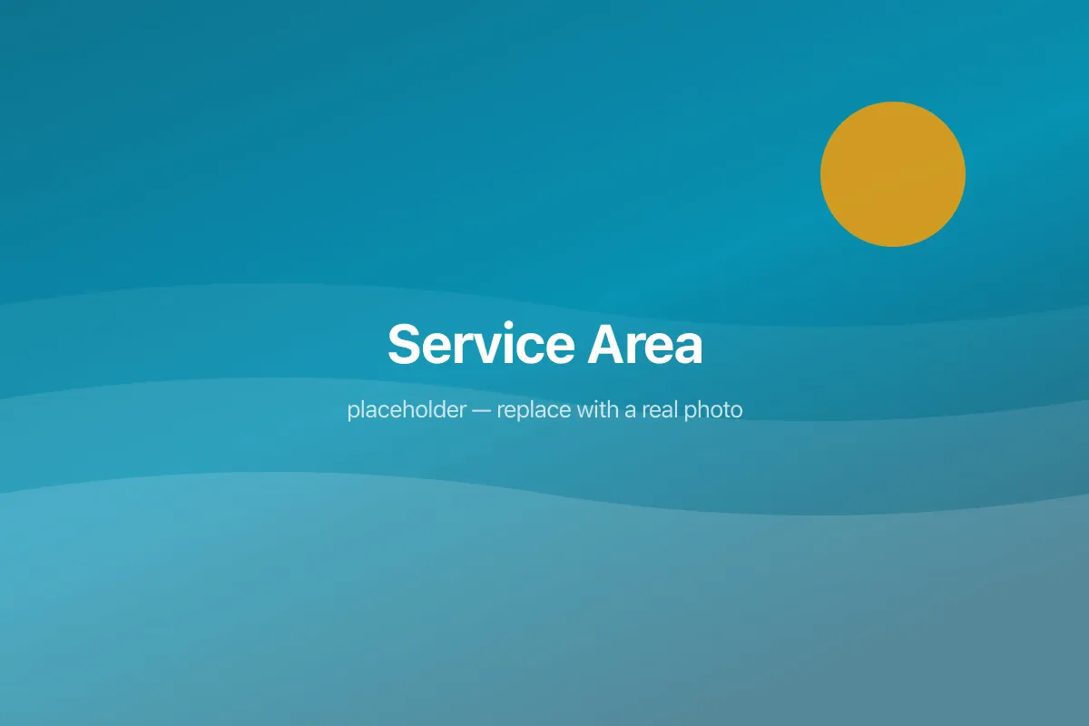 Map of the Cape Fear coast service area